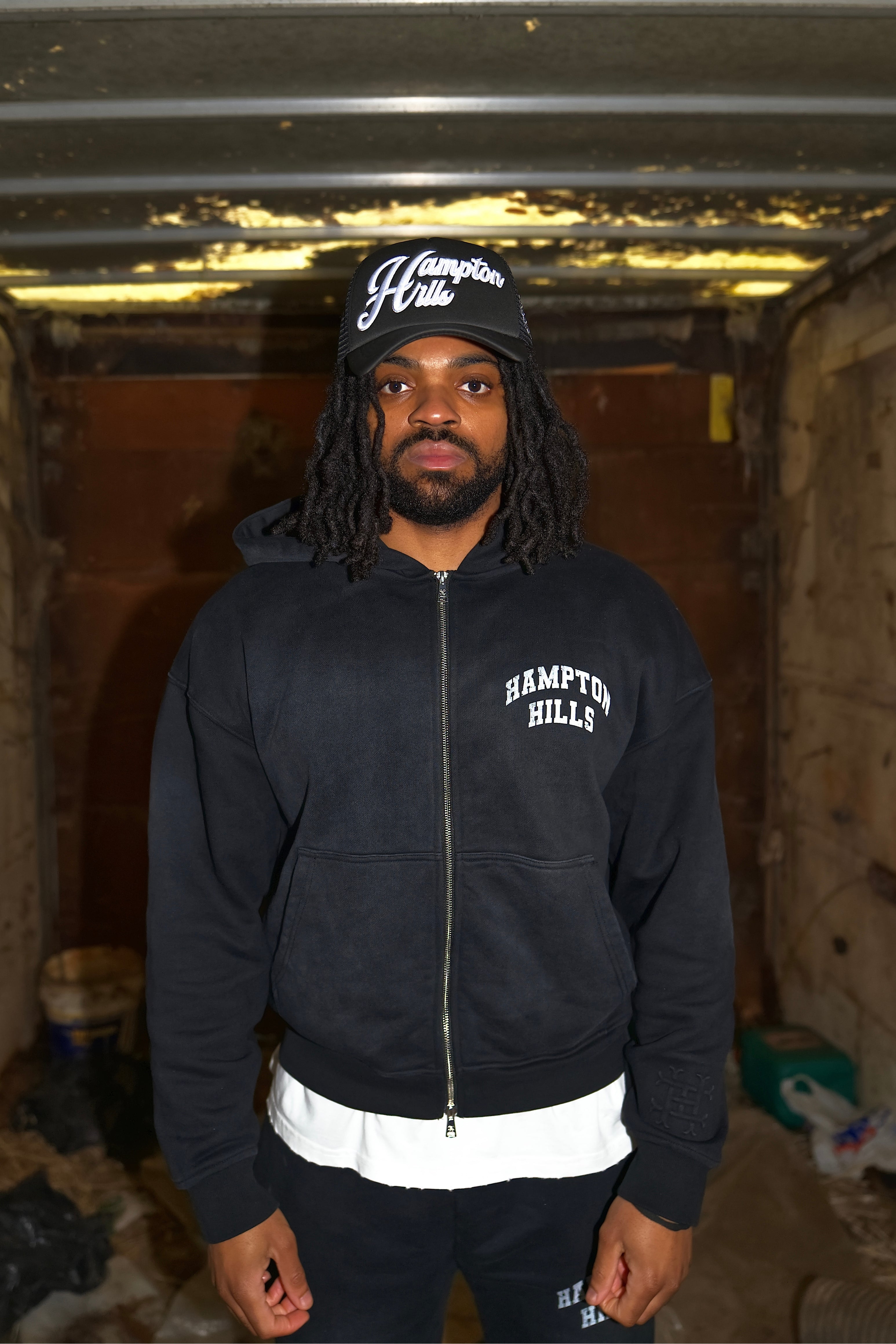 ARCH LOGO ZIP HOODIE