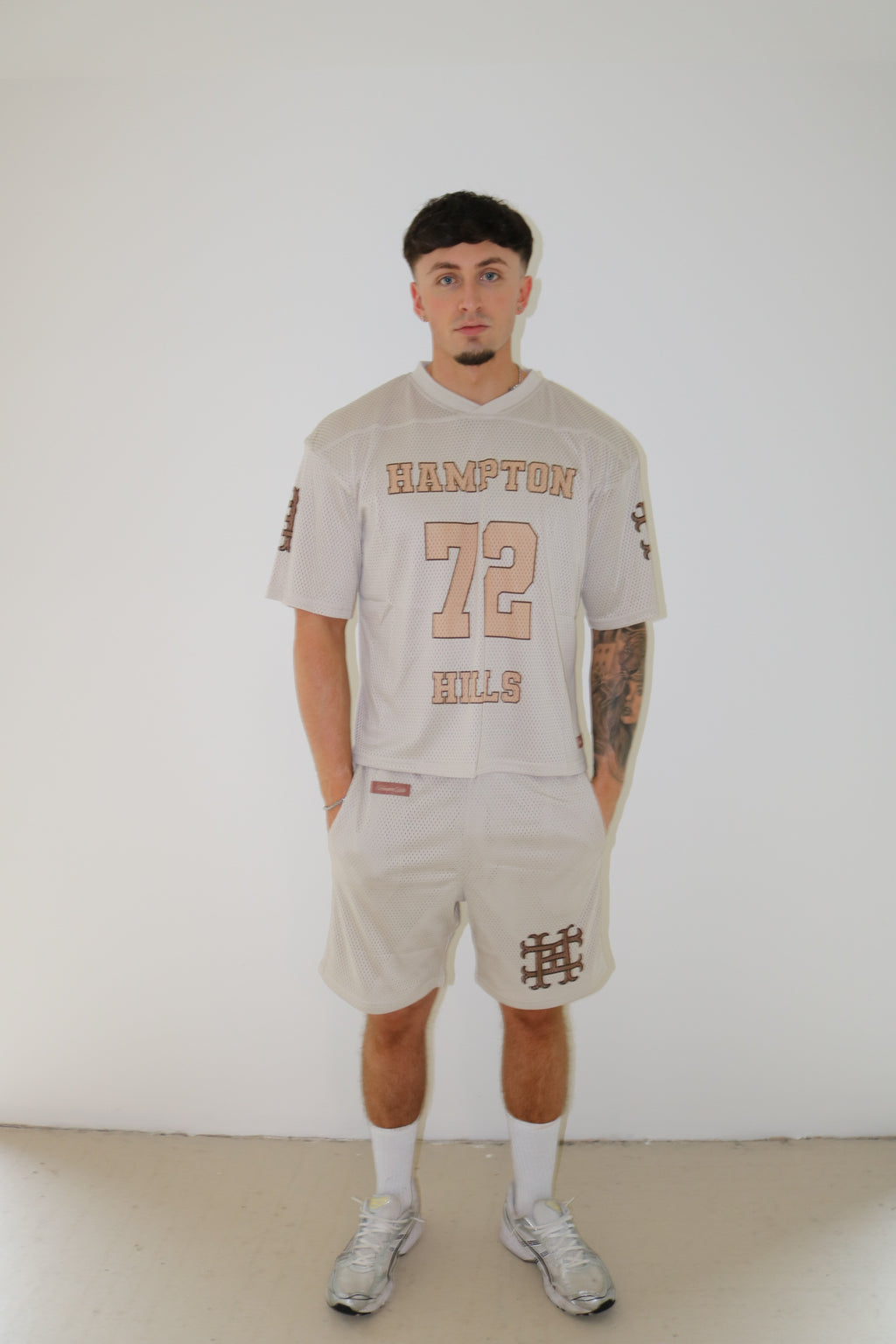 CHAMPAGNE JERSEY SHORTS